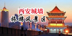 黄色爆操美女视频美女中国陕西-西安城墙旅游风景区